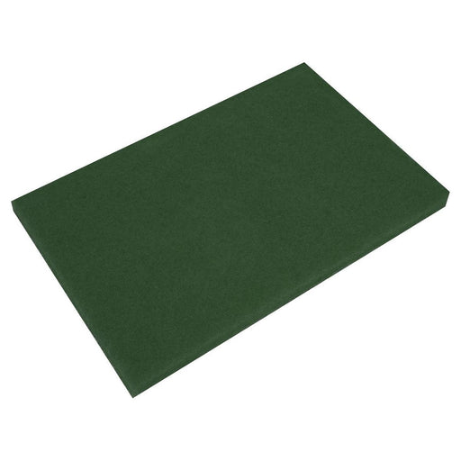 Sealey Green Scrubber Pads 12 x 18 x 1" Pack of 5 GSP1218 Sealey - Town Tools 