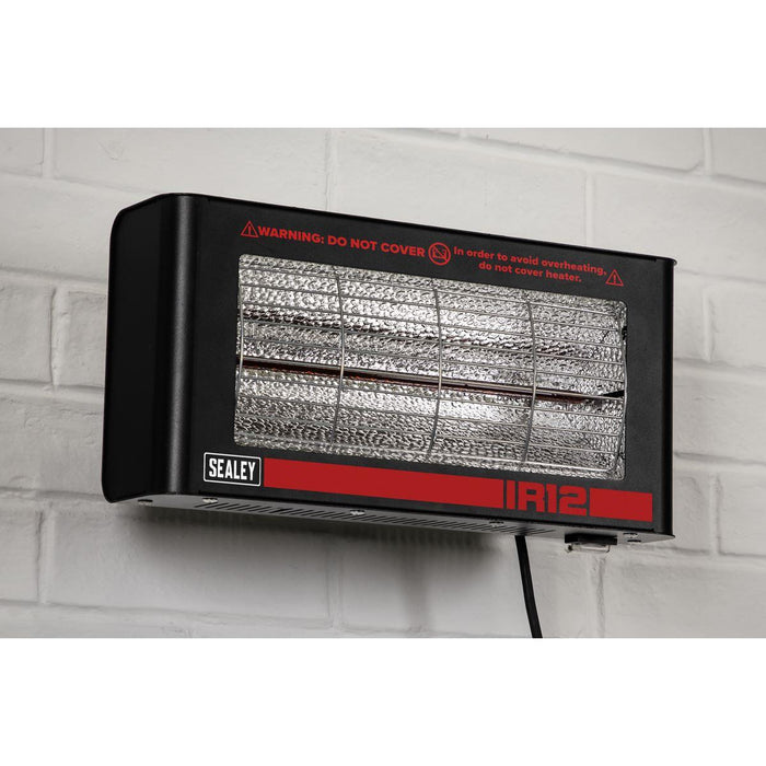 Sealey Wall Mounting Infrared Quartz Heater 1.2W/230V IR12 Sealey - Town Tools 