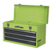 Sealey Tool Chest 3 Drawer Portable with Ball-Bearing Slides Hi-Vis Green/Grey Sealey - Town Tools 