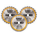 Dewalt Power Tools DT1963 Construction Circular Saw Blade 3 Pack 250 x 30mm x 24T/48T DeWALT Power Tools - Town Tools