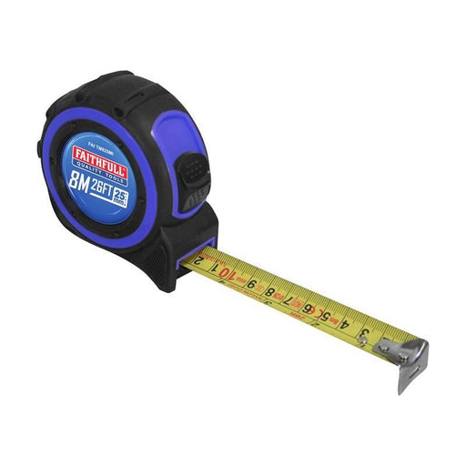 Faithfull Trade Tape Measure 8m/26ft (Width 25mm) Faithfull - Town Tools