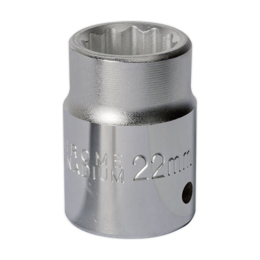 Sealey WallDrive Socket 22mm 3/4"Sq Drive S34/22 Sealey - Town Tools 