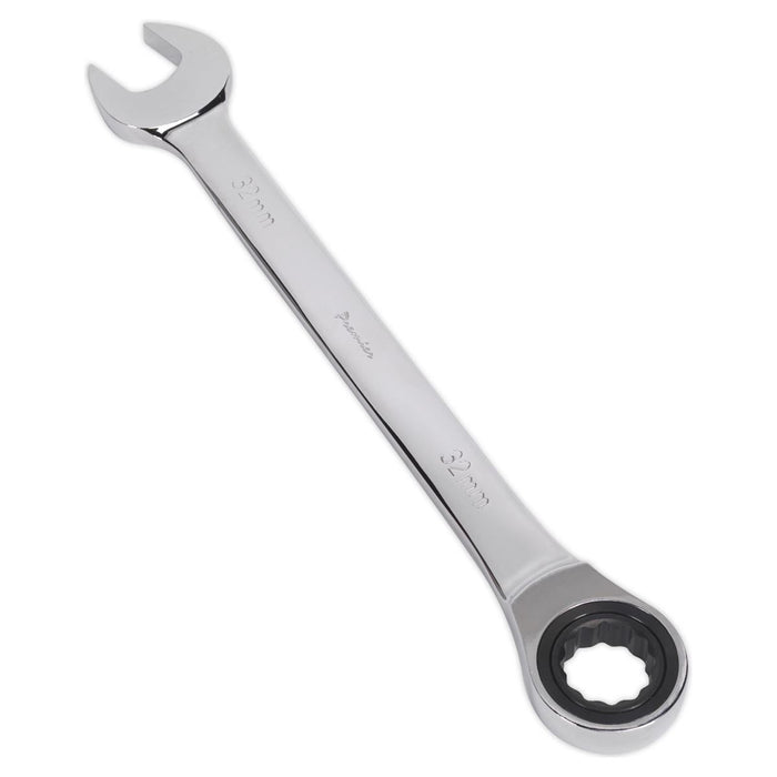 Sealey Ratchet Combination Spanner 32mm RCW32 Sealey - Town Tools 