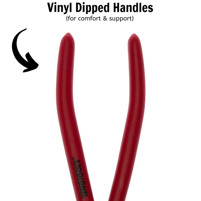 Teng Tools Bent Long Nose Plier 200mm Teng Tools - Town Tools 