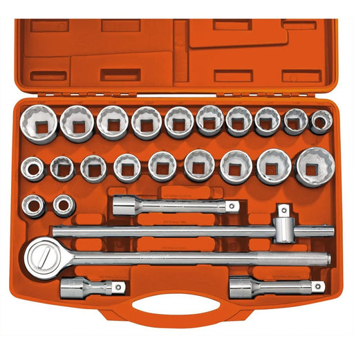 Draper Combined MM/AF Socket Set, 3/4" Sq. Dr., Orange (26 Piece) 04502 Draper - Town Tools 