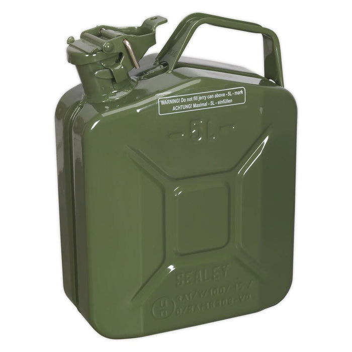 Sealey Jerry Can 5L - Green JC5MG Sealey - Town Tools 