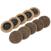 Draper Polycarbide Abrasive Pads, 50mm, Coarse (Pack of 10) 75625