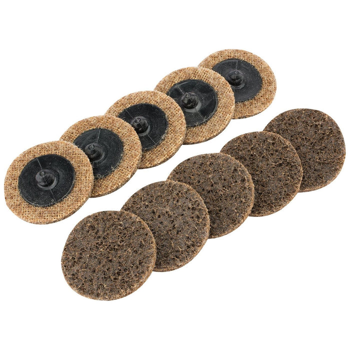 Draper Polycarbide Abrasive Pads, 50mm, Coarse (Pack of 10) 75625 Draper - Town Tools 