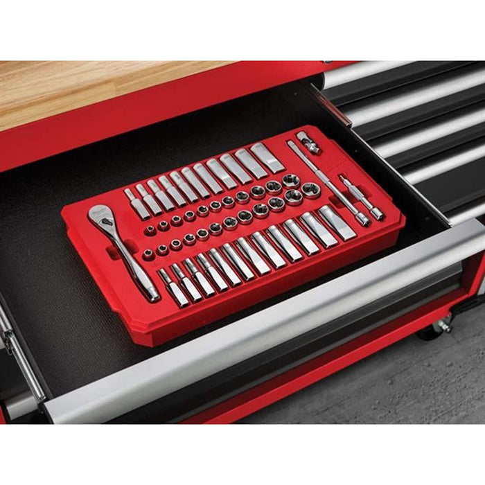 Milwaukee 932464944 1/4in Ratcheting Socket Set Metric & Imperial, 50 Piece Milwaukee - Town Tools