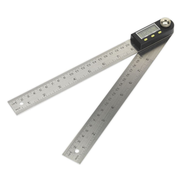 Sealey Digital Angle Rule 200mm(8") AK7200 Sealey - Town Tools 