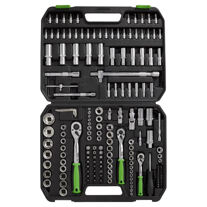 Sealey Socket Set 171pc 1/4" 3/8" & 1/2"Sq Drive WallDrive Metric S01211 Sealey - Town Tools 