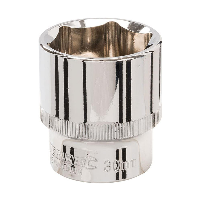 Silverline Socket 1/2" Drive 6pt Metric 30mm Silverline - Town Tools 