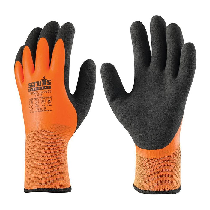 Scruffs Thermal Gloves Orange XL / 10 Scruffs - Town Tools 