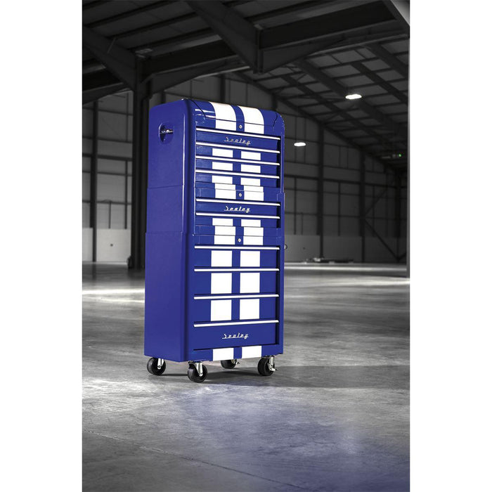 Premier Retro Style Topchest Mid-Box Tool Chest & Rollcab Combination 10 Drawer Sealey Premier - Town Tools 