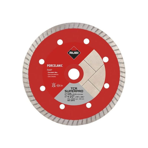Rubi Tiling Tools TCR115 SUPERPRO Diamond Blade 115mm RUBI TILING TOOLS - Town Tools