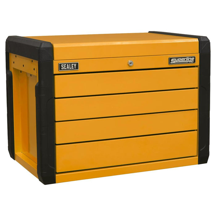 Superline Pro Superline PRO Push-to-Open Topchest 4-Drawer - Orange APPD4O Superline Pro - Town Tools 