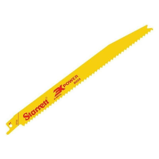 Starrett BT96-5 Bi-Metal Reciprocating Blade, Wood Tapered 228mm 6 TPI (Pack 5) Starrett - Town Tools