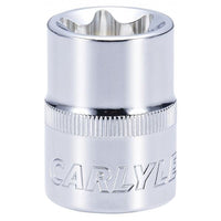 Carlyle Tools Socket - External Star Standard - 1/2In. Dr - E24