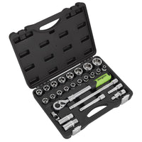 Siegen Siegen Extending Ratchet Socket Set 1/2"Sq Drive 26pc S01288