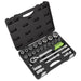 Siegen Siegen Extending Ratchet Socket Set 1/2"Sq Drive 26pc S01288 Siegen - Town Tools 