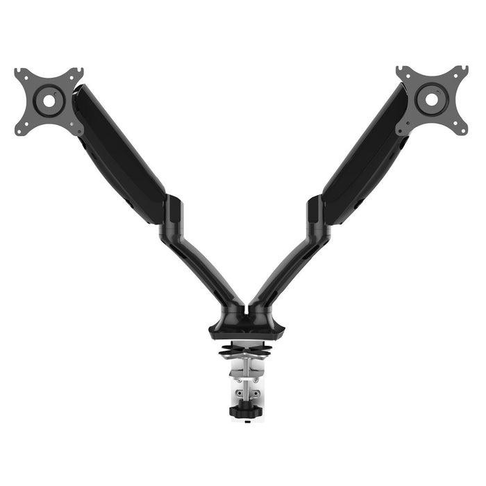 Dellonda Adjustbale Double Monitor Arm with 360 Rotation - Black DH25