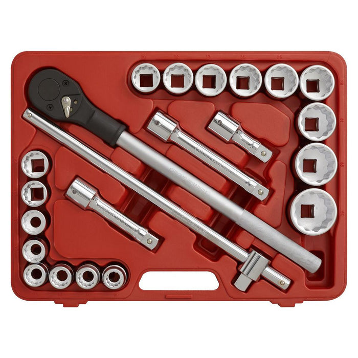 Sealey Premier Premier Socket Set 3/4"Sq Drive 12-point 22pc AK2598 Sealey Premier - Town Tools 