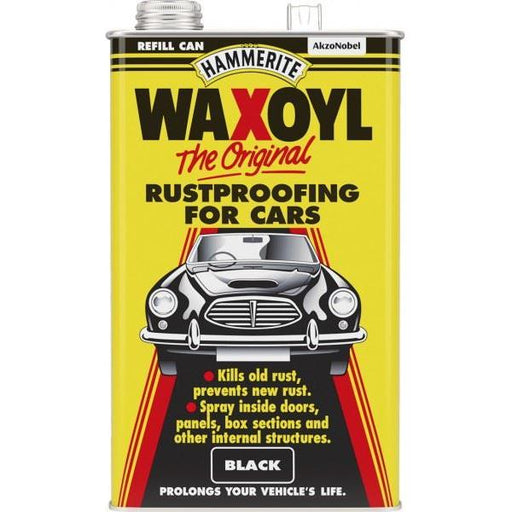 Waxoyl Rust Treatment Refill Can - Black - 5 Litre Waxoyl - Town Tools 