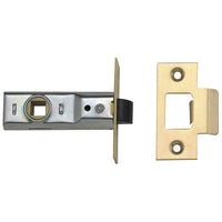 Union Tubular Mortice Latch 2648 Polished Brass 76mm 3in Visi