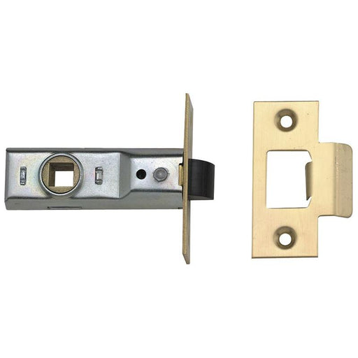 Union Tubular Mortice Latch 2648 Polished Brass 76mm 3in Visi UNION - Town Tools