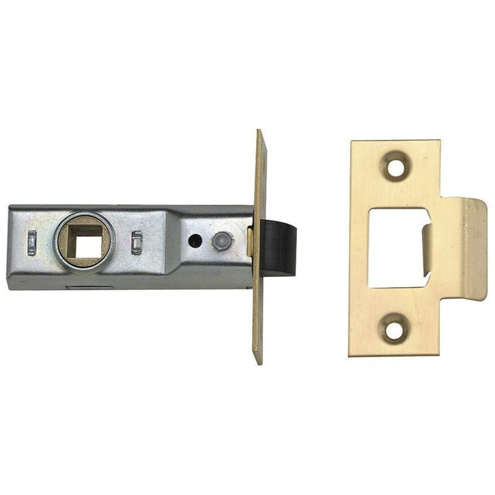 Union Tubular Mortice Latch 2648 Polished Brass 76mm 3in Visi UNION - Town Tools