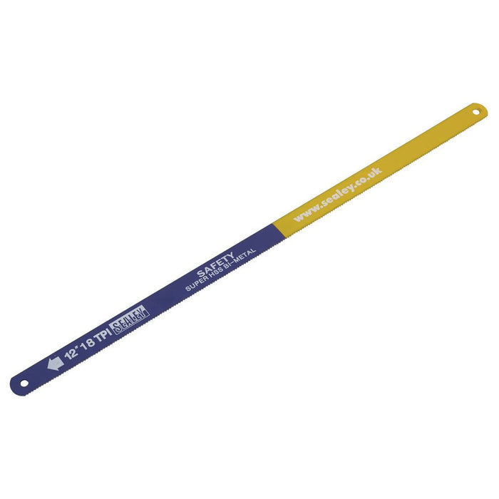 Sealey Hacksaw Blade 300mm HSS Bi-Metal 18tpi Pack of 5 HSB0518