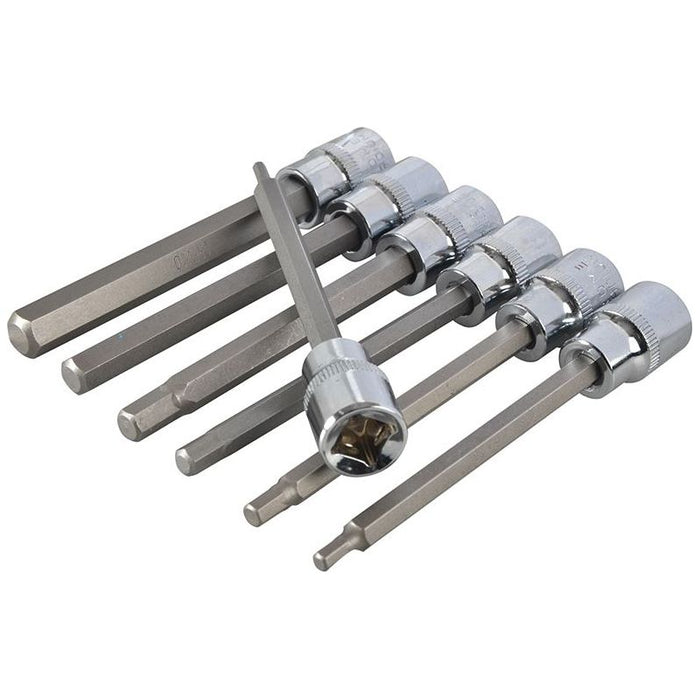 Bluespot Tools 3/8in Drive Extra Long Hex Socket Bit Set, 7 Piece BlueSpot Tools - Town Tools