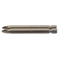 Draper PZ Type Insert Bit, 1/4" Hex, 75mm Long, No.2 (Pack of 2) 64312