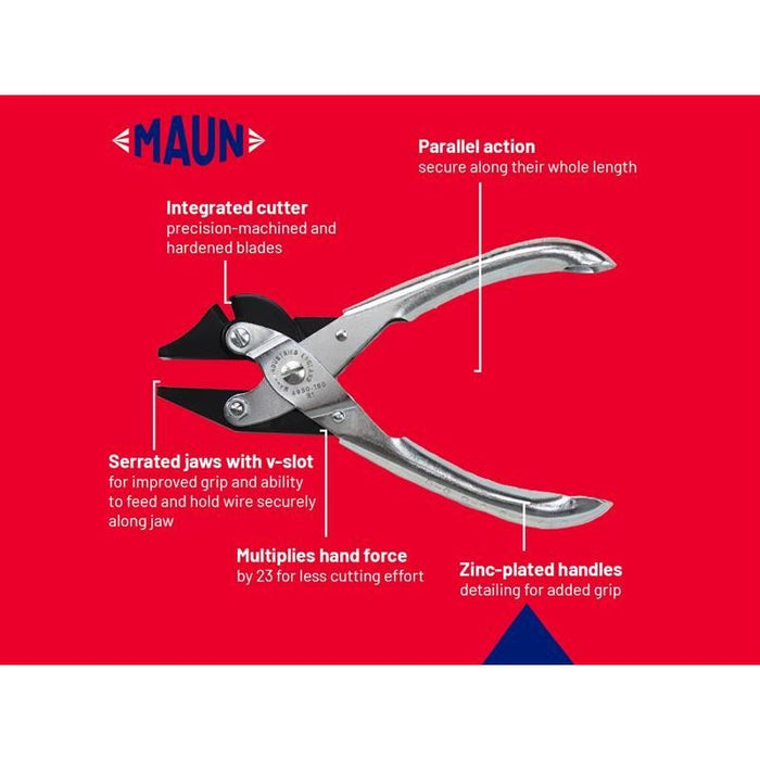 Maun Side Cutter Parallel Pliers 160mm Maun - Town Tools