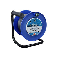 Masterplug Heavy-Duty Cable Reel 240V 13A 4-Socket Thermal Cut-Out 30m