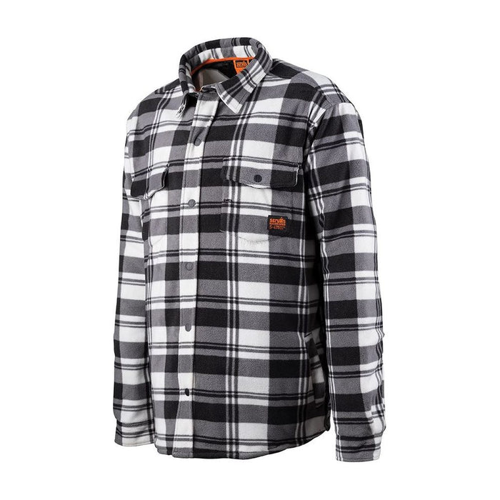 Scruffs Worker Padded Checked Shirt Black/White M Scruffs - Town Tools 