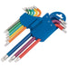 Draper TX-STAR Metric Coloured Long Arm Key Set (9 Piece) 66143 Draper - Town Tools 