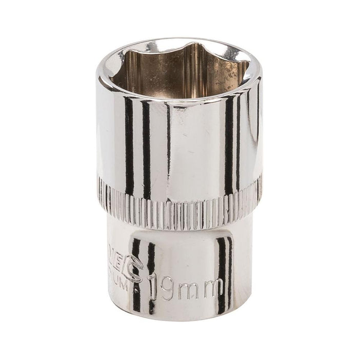 Silverline Socket 1/2" Drive 6pt Metric 19mm Silverline - Town Tools 
