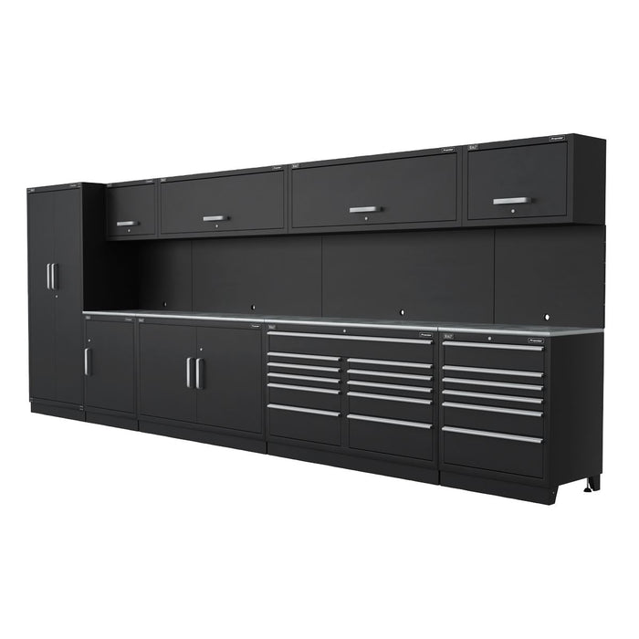 Sealey Premier Premier Storage System with Stainless Worktop 5.6m APMSSTEEL Sealey Premier - Town Tools 