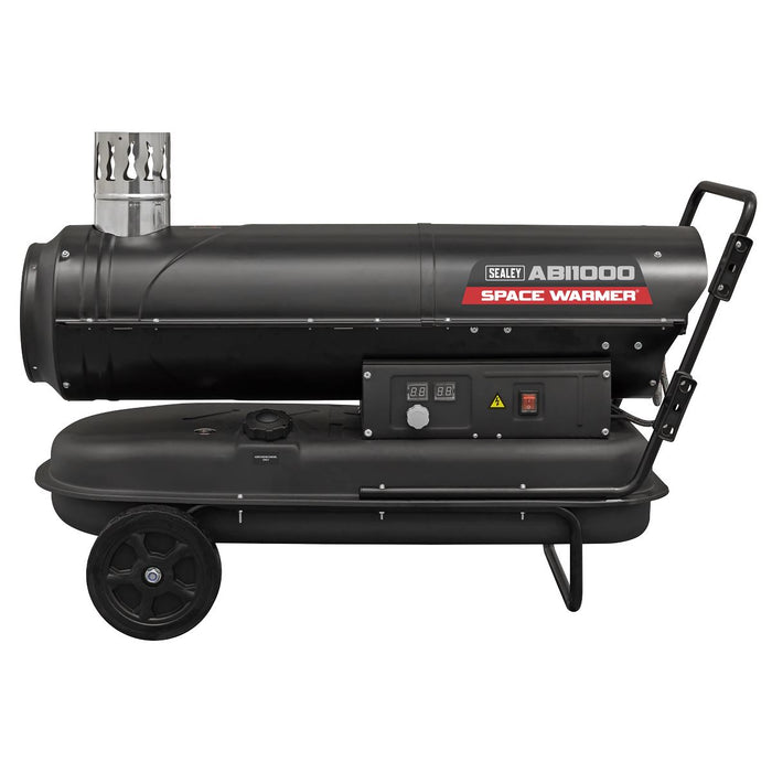 Sealey Space Warmer Indirect Kerosene/Diesel Heater 102,000Btu/hr with Wheels Sealey - Town Tools 