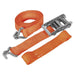 Sealey Car Transporter Ratchet Tie Down 50mm x 3m Alloy Wheel Single 5000kg Brea Sealey - Town Tools 