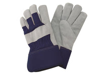 Kent & Stowe Navy Fleece Lined Rigger Gloves - Large