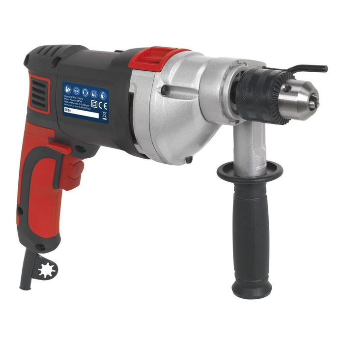 Sealey Hammer Drill13mm Variable Speed with Reverse 850W/230V SD800