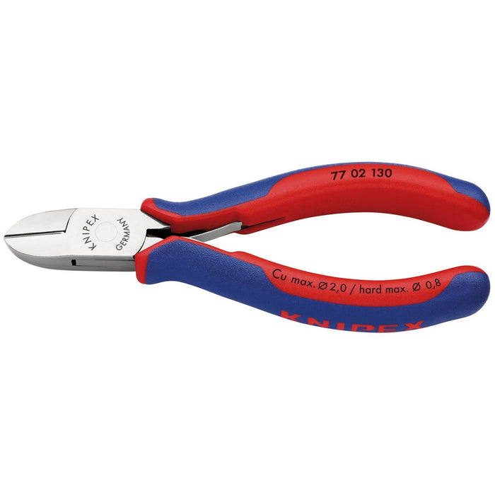 Draper Knipex 77 02 130 Bevelled Electronics Diagonal Cutters, 130mm 27724 Draper - Town Tools 