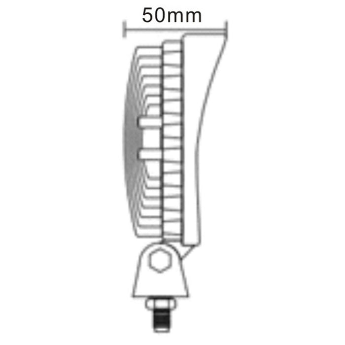 MAYPOLE High Intensity 12/24V Spot LED Work Lamp 9" 27W 1400 Lumens Maypole - Town Tools 