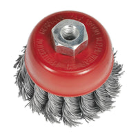 Sealey Twist Knot Wire Cup Brush65mm M10 x 1.25mm TKCB652