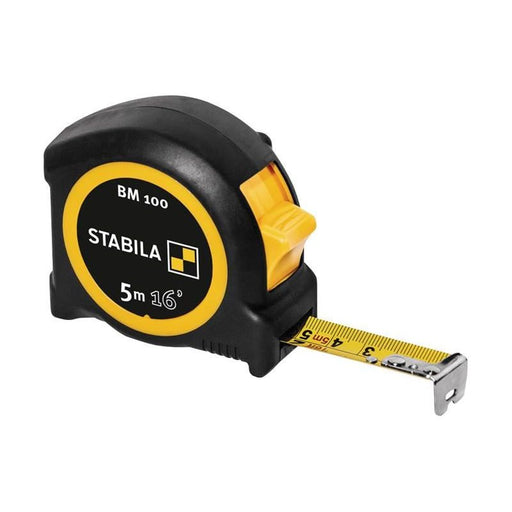 Stabila BM 100 Compact Pocket Tape 5m/16ft (Width 19mm) Stabila - Town Tools