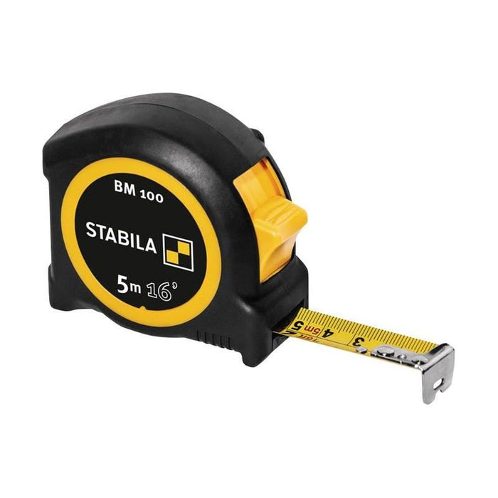 Stabila BM 100 Compact Pocket Tape 5m/16ft (Width 19mm) Stabila - Town Tools