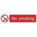 Draper No Smoking' Prohibition Sign, 200 x 50mm 73159 Draper - Town Tools 