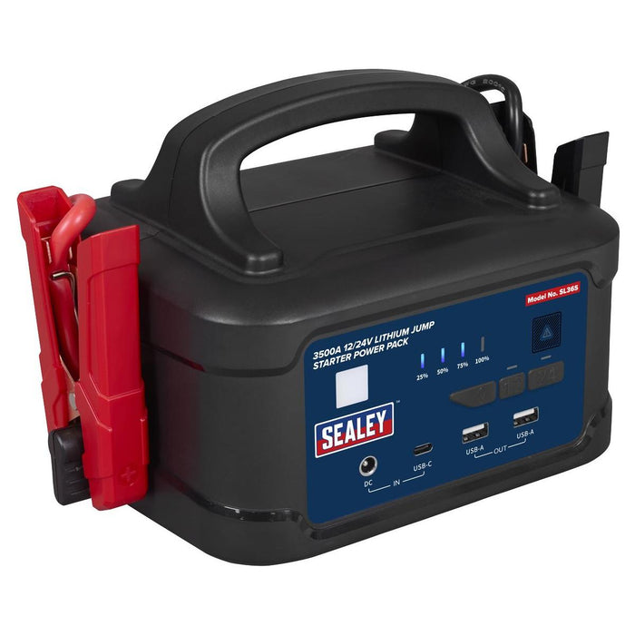 Sealey 3500A 12/24V Lithium Jump Starter Power Pack SL36S Sealey - Town Tools